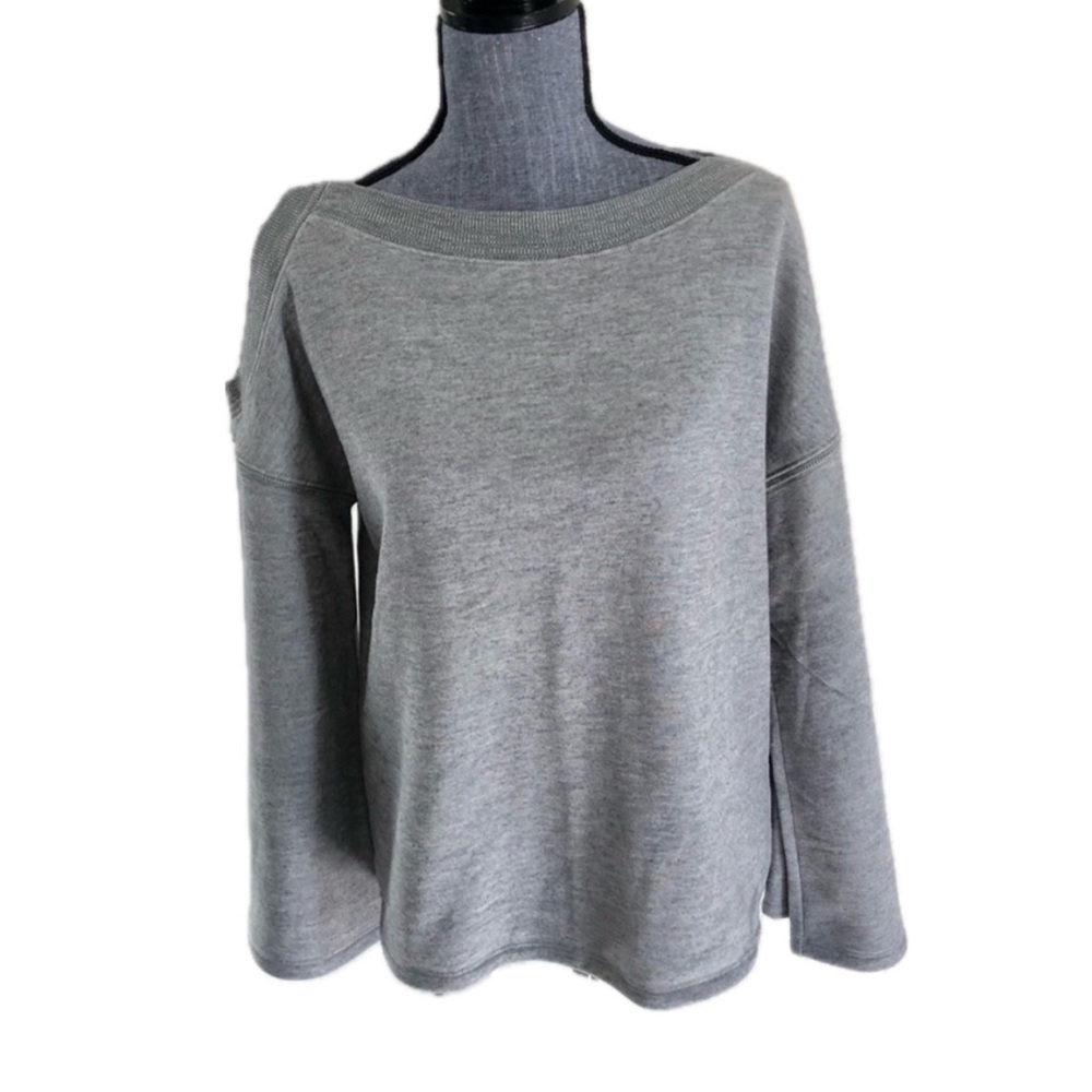 Caslon Bell Sleeve Cold Shoulder Sweatshirt